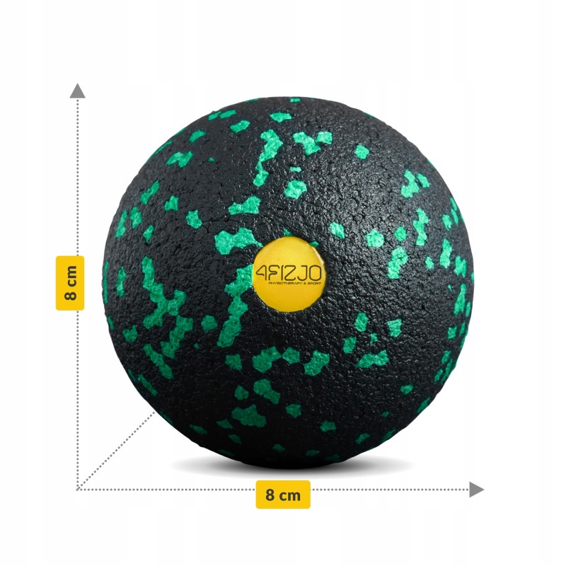 Масажний м'яч 4FIZJO EPP Ball 08 Black/Green (P-5907222931233)