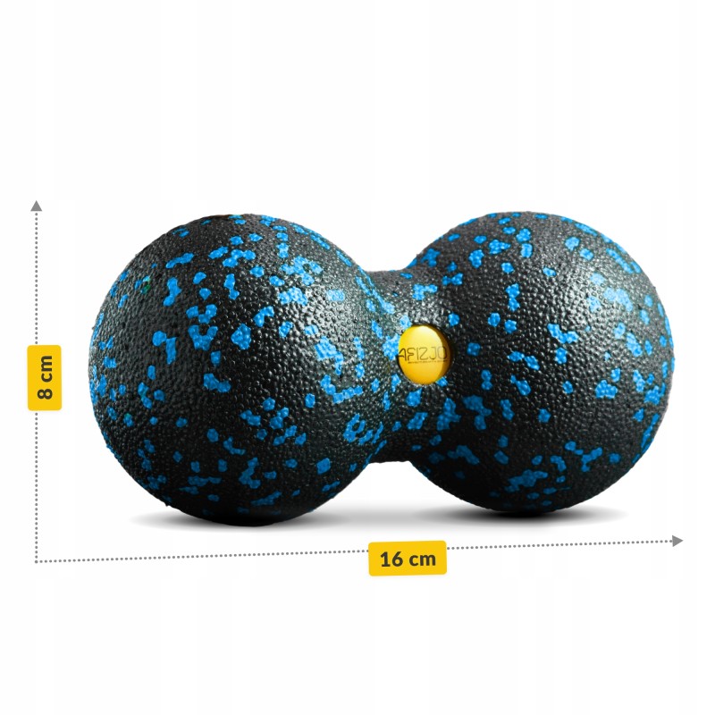 Масажний м'яч подвійний 4FIZJO EPP DuoBall 08 Black/Blue (P-5907222931318)