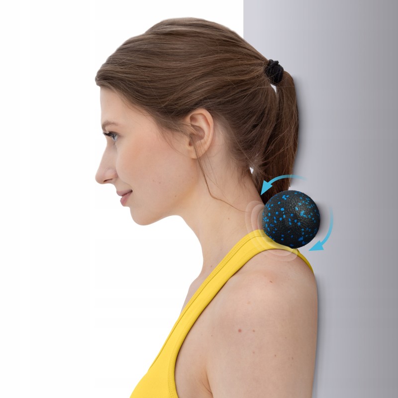 Масажний м'яч подвійний 4FIZJO EPP DuoBall 08 Black/Blue (P-5907222931318)