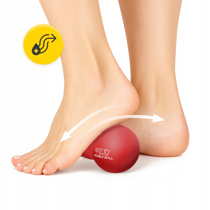 Масажний м'яч подвійний 4FIZJO Lacrosse Double Ball 6.5 x 13.5 см Red (P-5907222931219)