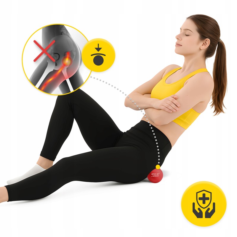 Масажний м'яч 4FIZJO Lacrosse Ball 6.25 см Red (P-5907222931202)
