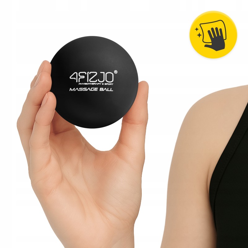 Масажний м'яч 4FIZJO Lacrosse Ball 6.25 см Black (P-5907222931196)
