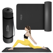 Килимок (мат) спортивний 4FIZJO NBR 180 x 60 x 1 см для йоги та фітнесу Black (P-5907222931462)