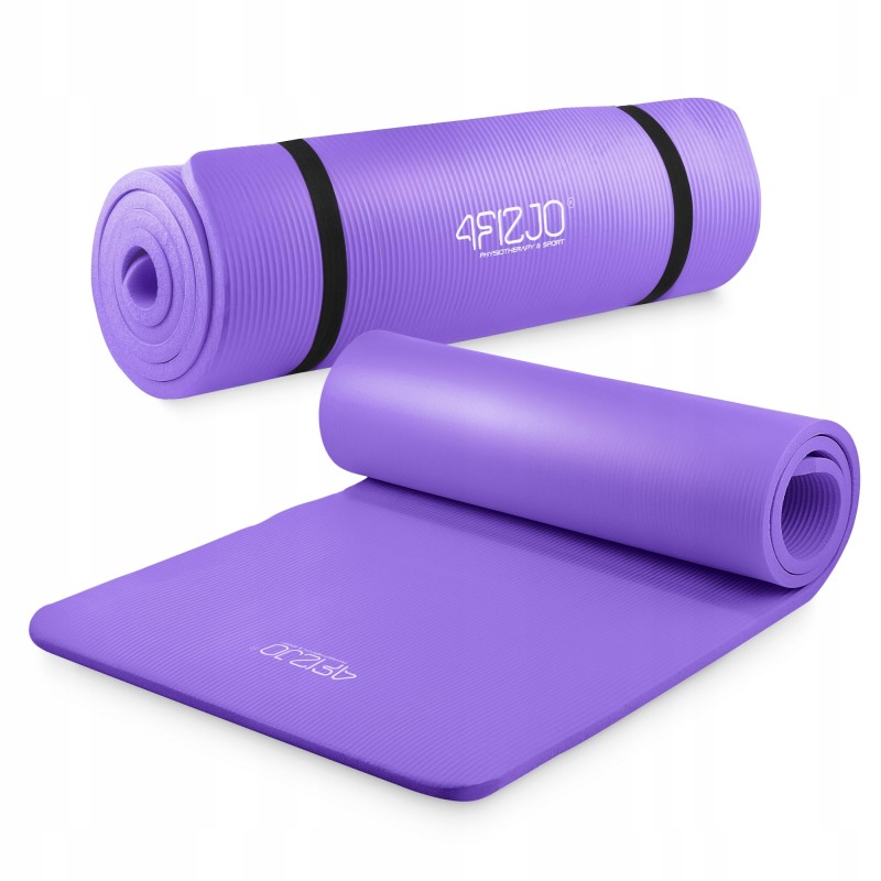 Килимок (мат) спортивний 4FIZJO NBR 180 x 60 x 1 см для йоги та фітнесу Violet (P-5907222931530)