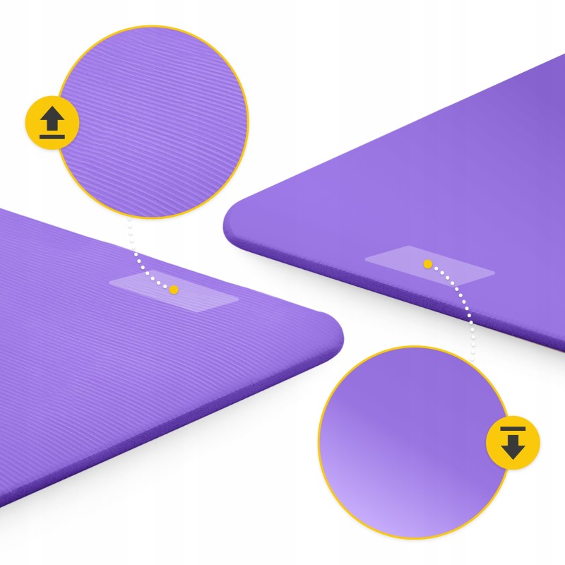 Килимок (мат) спортивний 4FIZJO NBR 180 x 60 x 1 см для йоги та фітнесу Violet (P-5907222931530)