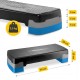 Степ-платформа 2-ступінчаста 4FIZJO 69 х 28 х 10-15 см Black/Blue (P-5907222931370)