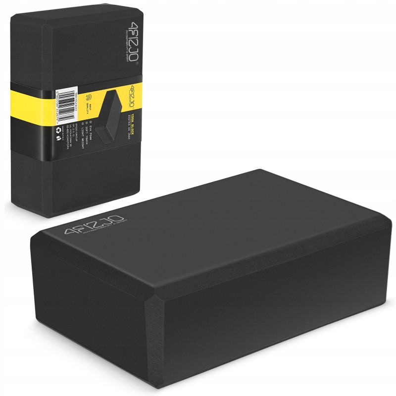 Блок для йоги 4FIZJO 23 x 15 x 7.6 см Black (P-5907222931387)