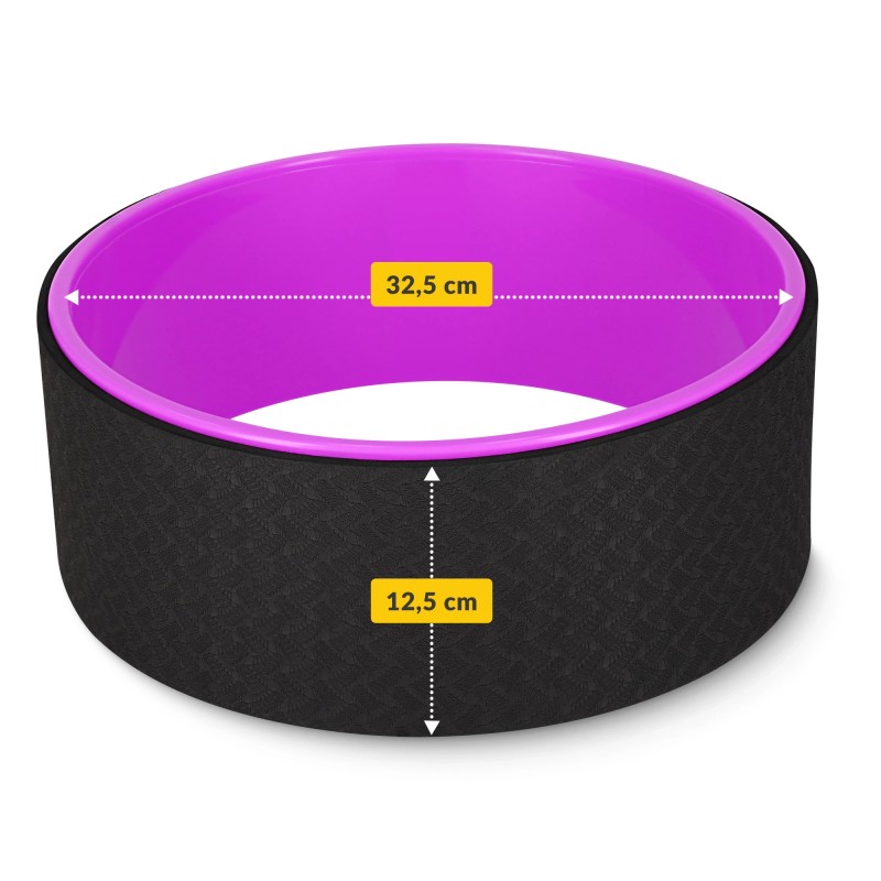 Колесо для йоги та фітнесу 4FIZJO Dharma Black/Pink (P-5907222931455)
