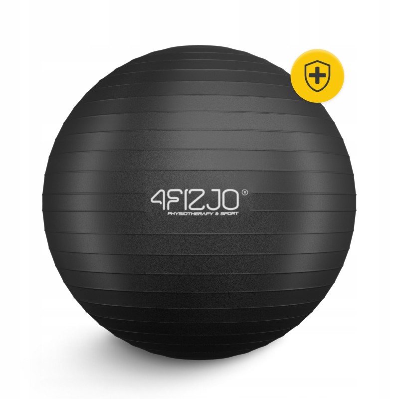 М'яч для фітнесу (фітбол) 4FIZJO 85 см Anti-Burst Black (P-5907222931516)