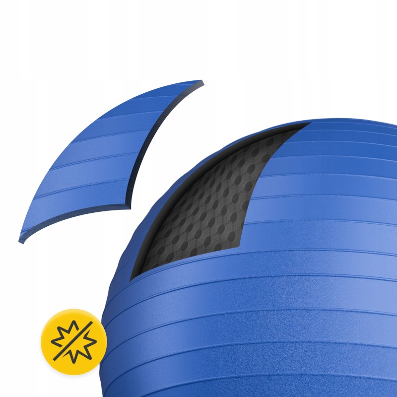 М'яч для фітнесу (фітбол) 4FIZJO 65 см Anti-Burst Blue (P-5907222931493)