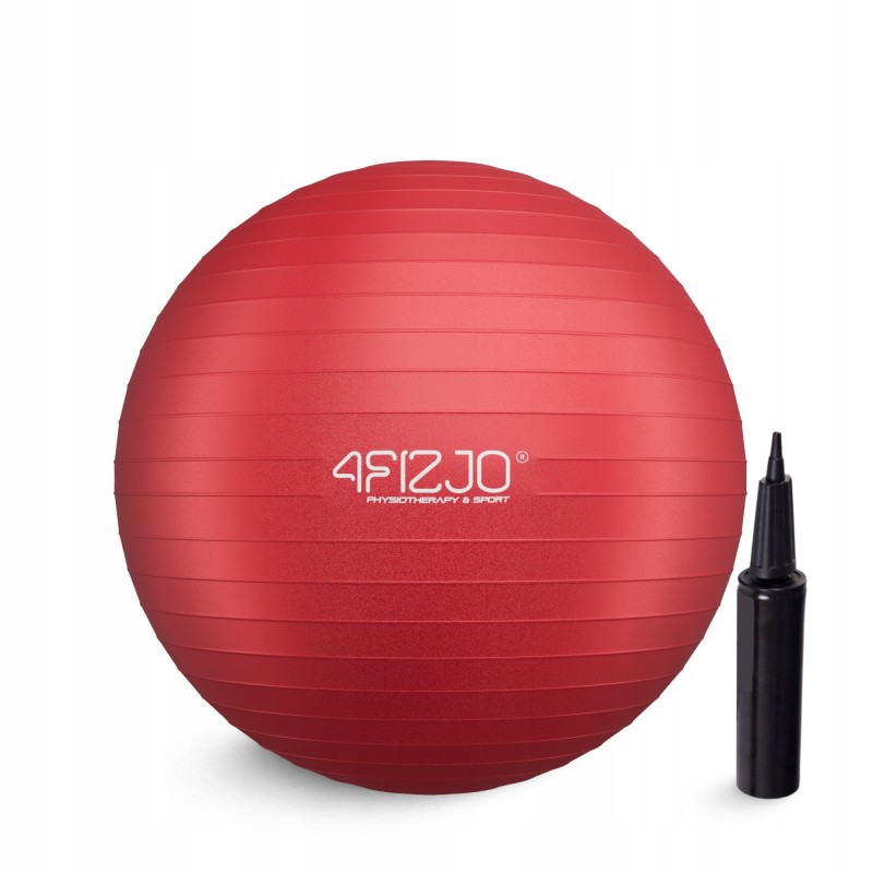 М'яч для фітнесу (фітбол) 4FIZJO 55 см Anti-Burst Red (P-5907222931509)