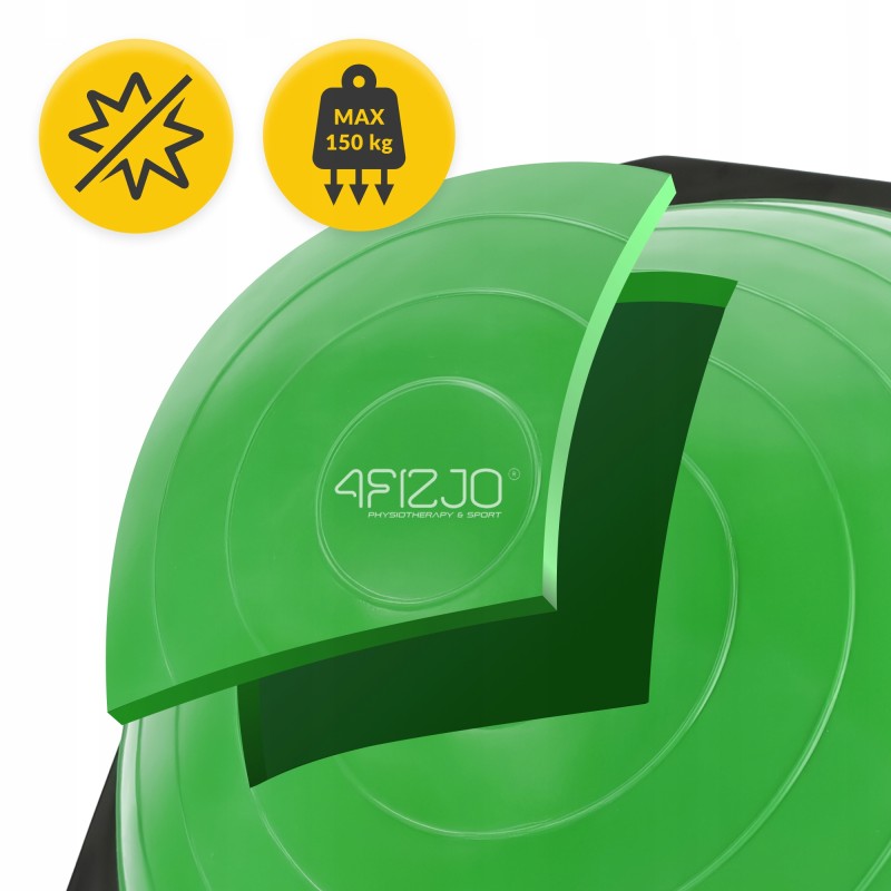 Балансувальна платформа 4FIZJO Bosu Ball 60 см Green (P-5907222931486)