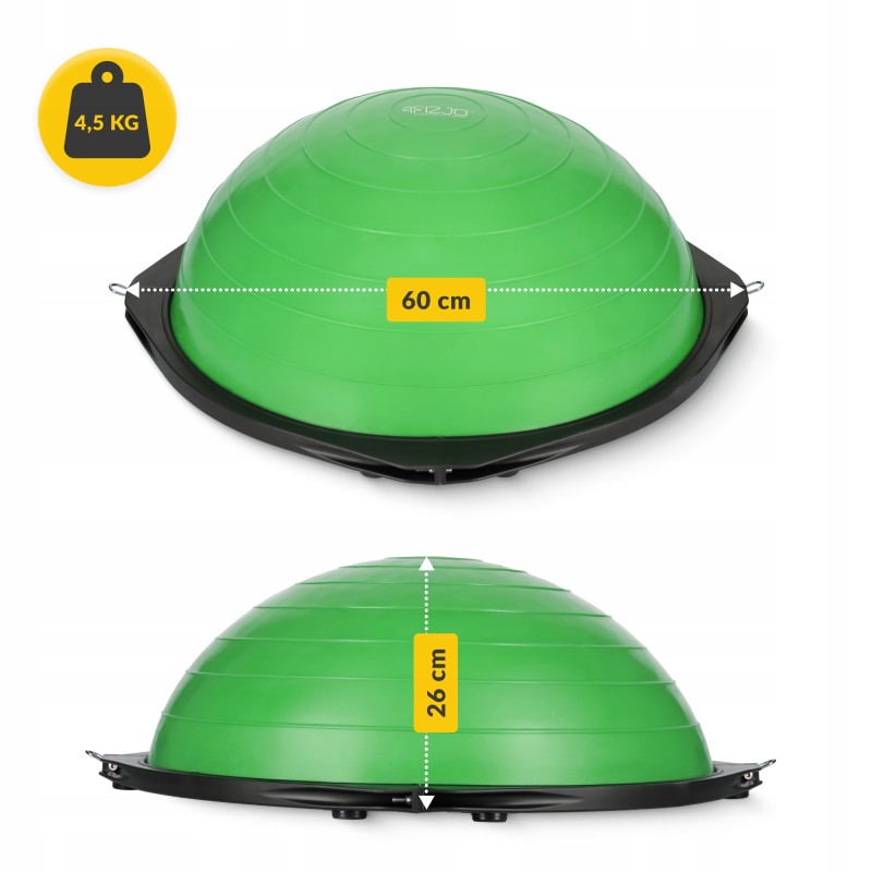 Балансувальна платформа 4FIZJO Bosu Ball 60 см Green (P-5907222931486)