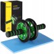 Ролик (гімнастичне колесо) для преса 4FIZJO Ab Wheel Black/Green (P-5907222931523)
