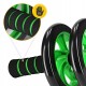 Ролик (гімнастичне колесо) для преса 4FIZJO Ab Wheel Black/Green (P-5907222931523)