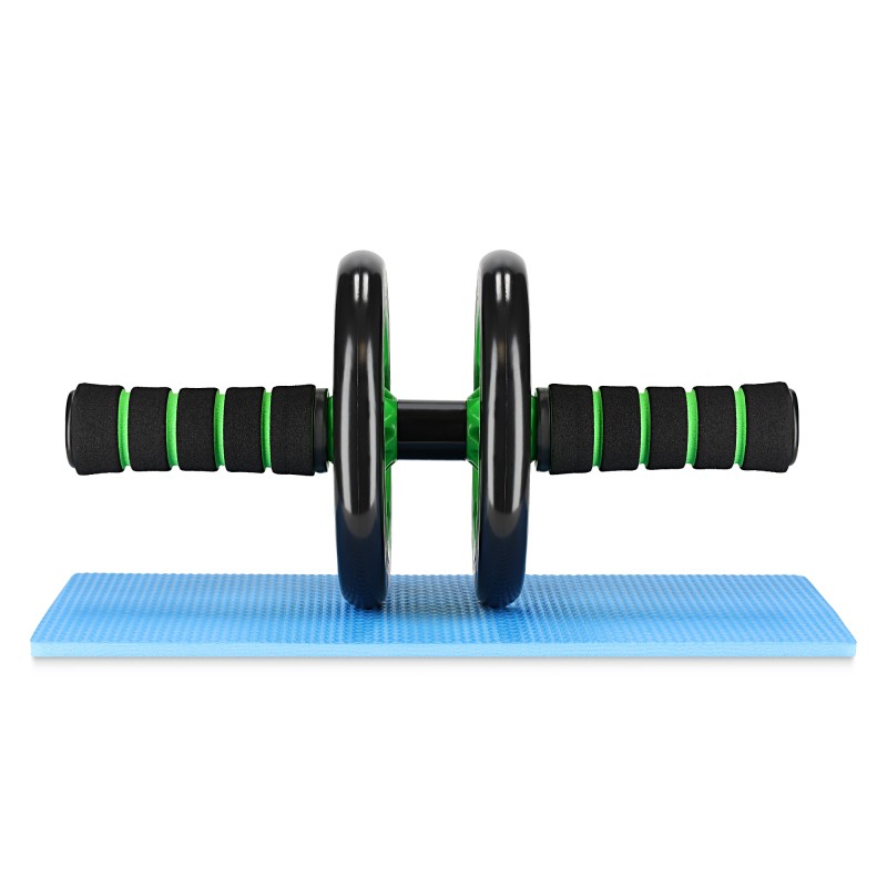 Ролик (гімнастичне колесо) для преса 4FIZJO Ab Wheel Black/Green (P-5907222931523)