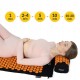 Килимок акупунктурний з валиком 4FIZJO Classic Mat Аплікатор Кузнєцова Black/Orange (P-5907222931752)