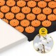Килимок акупунктурний з валиком 4FIZJO Classic Mat Аплікатор Кузнєцова Black/Orange (P-5907222931752)