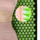Килимок акупунктурний з валиком 4FIZJO Classic Mat Аплікатор Кузнєцова Black/Green (P-5907222931745)
