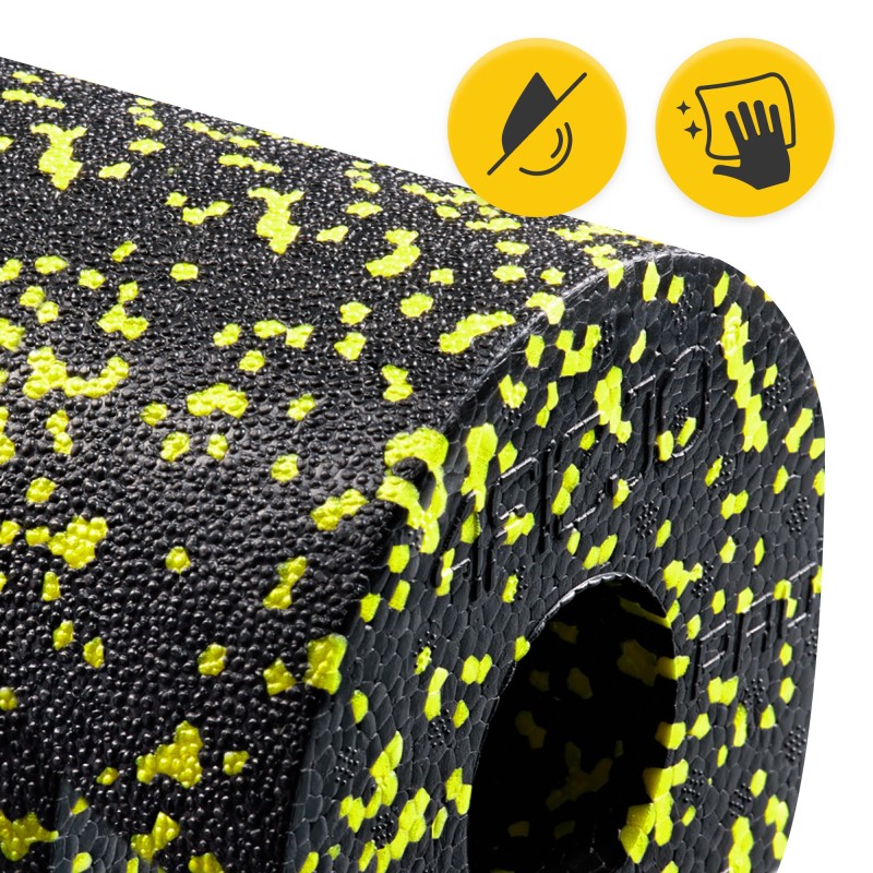 Масажний ролик 4FIZJO EPP PRO+ 33 x 14 см (валик, роллер) гладкий Black/Yellow (P-5907222931431)