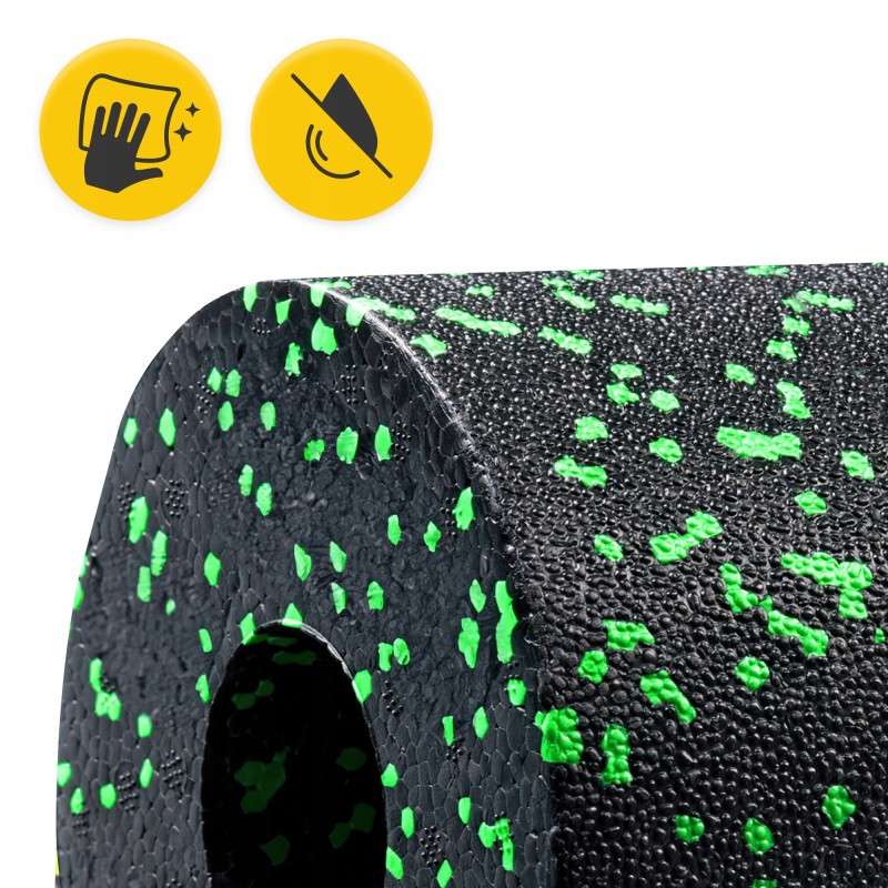 Масажний ролик 4FIZJO Mini Foam Roller 15 x 5.3 см (валик, роллер) Black/Green (P-5907222931950)