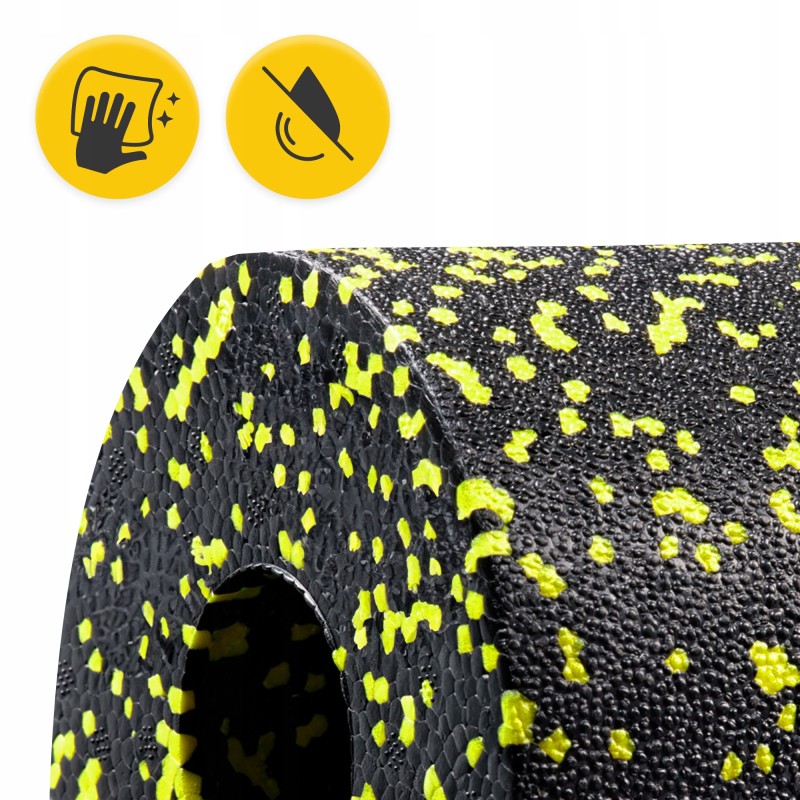 Масажний ролик 4FIZJO Mini Foam Roller 15 x 5.3 см (валик, роллер) Black/Yellow (P-5907222931790)