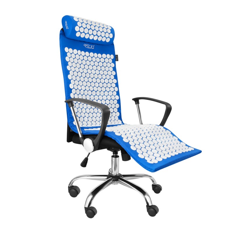 Килимок акупунктурний з валиком 4FIZJO Classic Mat XL Аплікатор Кузнєцова Blue/White (P-5907222931707)