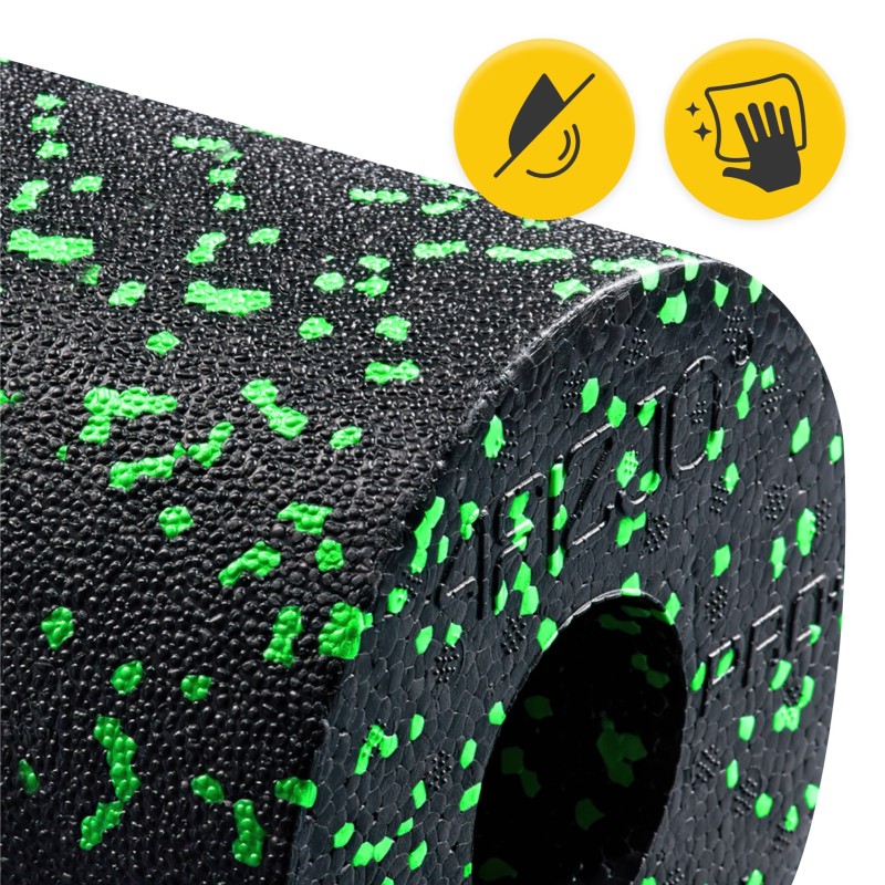 Масажний ролик 4FIZJO EPP PRO+ 45 x 14.5 см (валик, роллер) гладкий Black/Green (P-5907739310590)