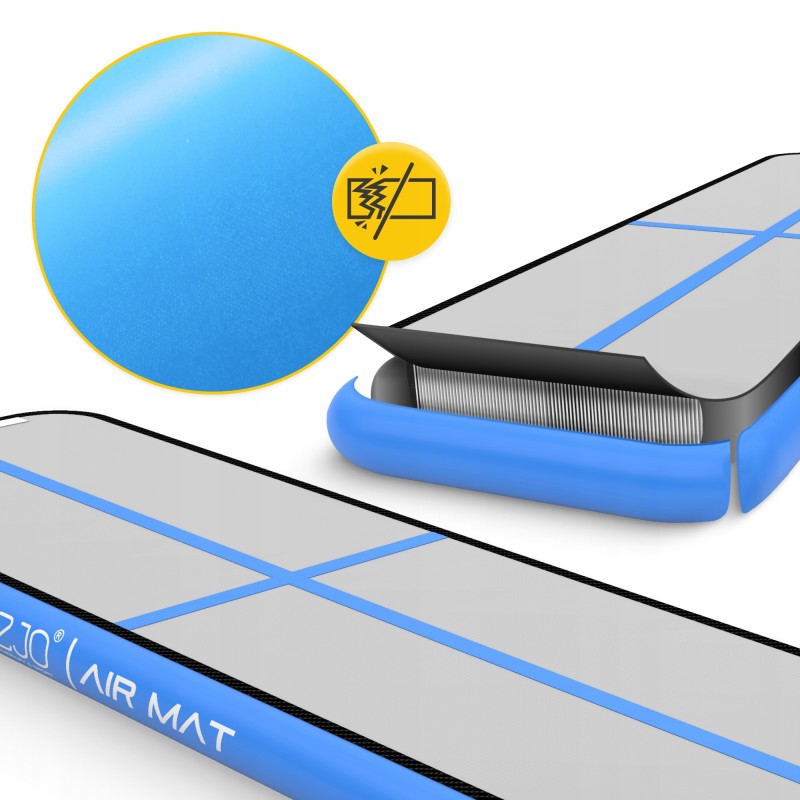 Мат гімнастичний надувний 4FIZJO Air Track Mat 300 x 100 x 15 cм White/Blue (P-5907739311771)