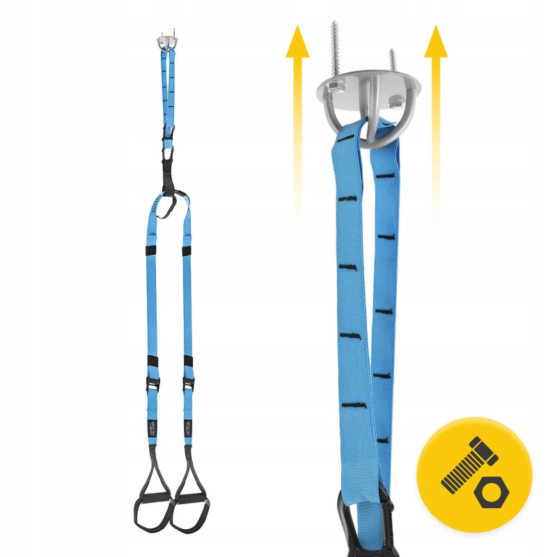 Петлі для функціонального тренінгу 4FIZJO підвісна система Black/Sky Blue (P-5907739311016)