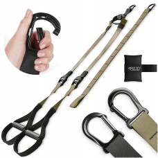 Петлі для функціонального тренінгу 4FIZJO підвісна система Black/Khaki (P-5907739311023)