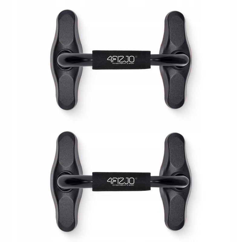 Упори для віджимань 4FIZJO Push-up Bars Black/Red (P-5907739310392)