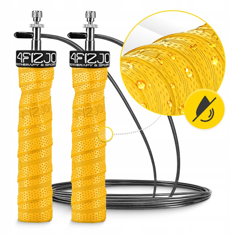Скакалка швидкісна для кросфіту 4FIZJO Speed Rope PRO+ Yellow (P-5907739311030)