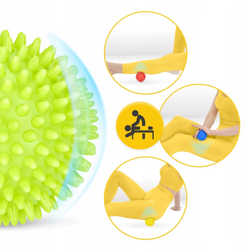 Масажні м'ячі з шипами 4FIZJO Spike Balls 4 шт (P-5907739310514)