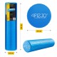 Масажний ролик 4FIZJO CARE+ EVA 60 x 15 см (валик, роллер) Blue (P-5907739310750)