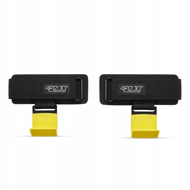 Гачки для перекладини та тяги 4FIZJO Hooks Black/Yellow (P-5907739311078)