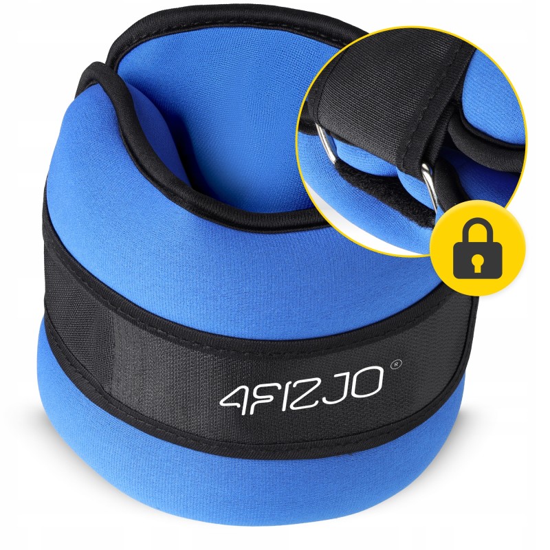 Обважнювачі-манжети для ніг та рук 4FIZJO 2 x 3 кг Black/Blue (P-5907739311115)