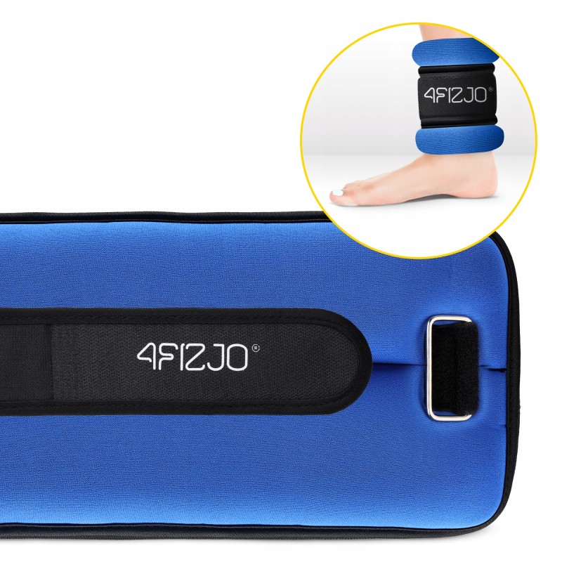 Обважнювачі-манжети для ніг та рук 4FIZJO 2 x 3 кг Black/Blue (P-5907739311115)