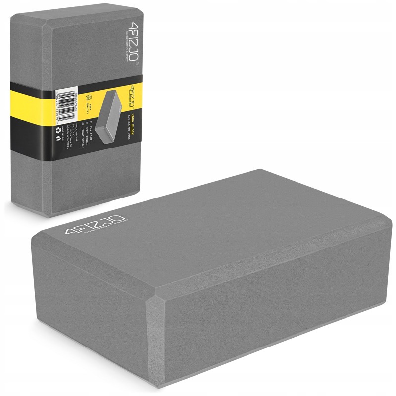 Блок для йоги 4FIZJO 23 x 15 x 7.6 см Grey (P-5907739311221)