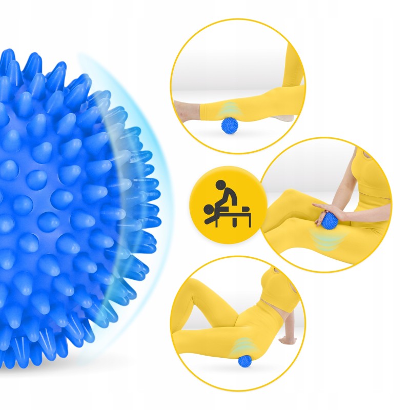 Масажний м'яч з шипами 4FIZJO Spike Ball 8 см (P-5907739311405)