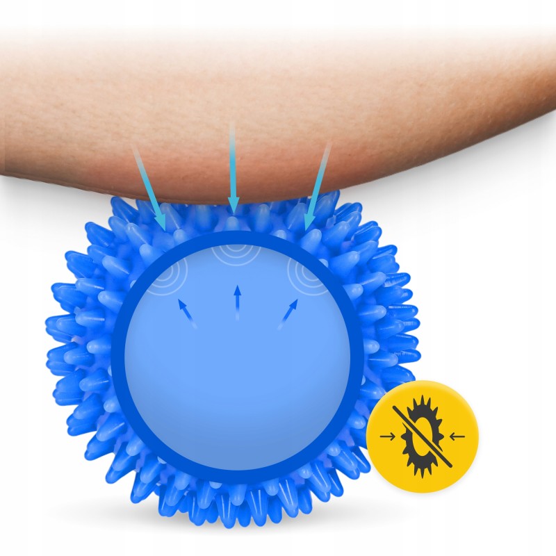 Масажний м'яч з шипами 4FIZJO Spike Ball 8 см (P-5907739311405)