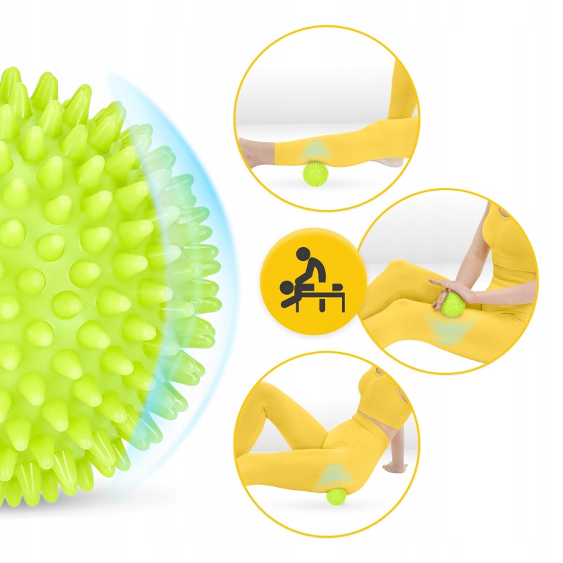 Масажний м'яч з шипами 4FIZJO Spike Ball 9 см (P-5907739311412)