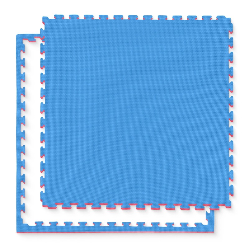 Мат-пазл (ласточкин хвіст) 4FIZJO Mat Puzzle EVA 100 x 100 x 4 cм Blue/Red (P-5907739310668)