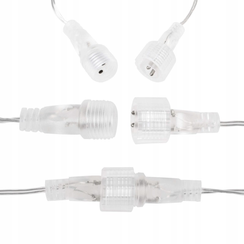Гірлянда бахрома вулична (зовнішня) Springos 2 м 136 LED Pilot CL4006 Cold White/Blue