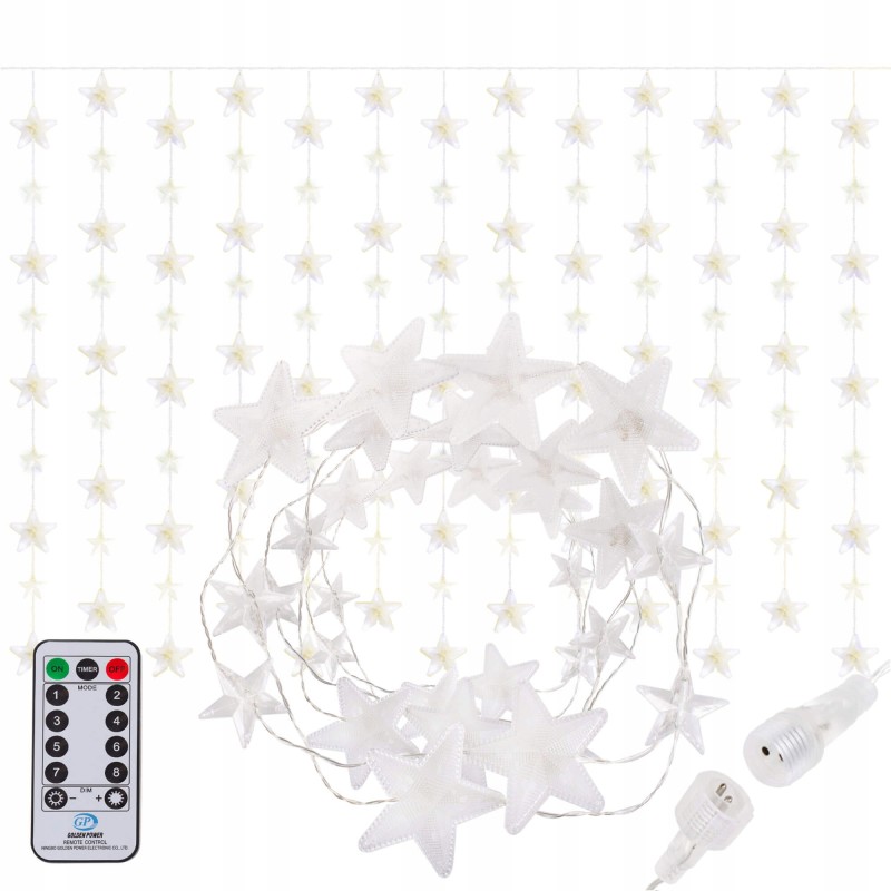 Гірлянда бахрома вулична (зовнішня) Springos 2 м 136 LED Pilot CL4007 Warm White