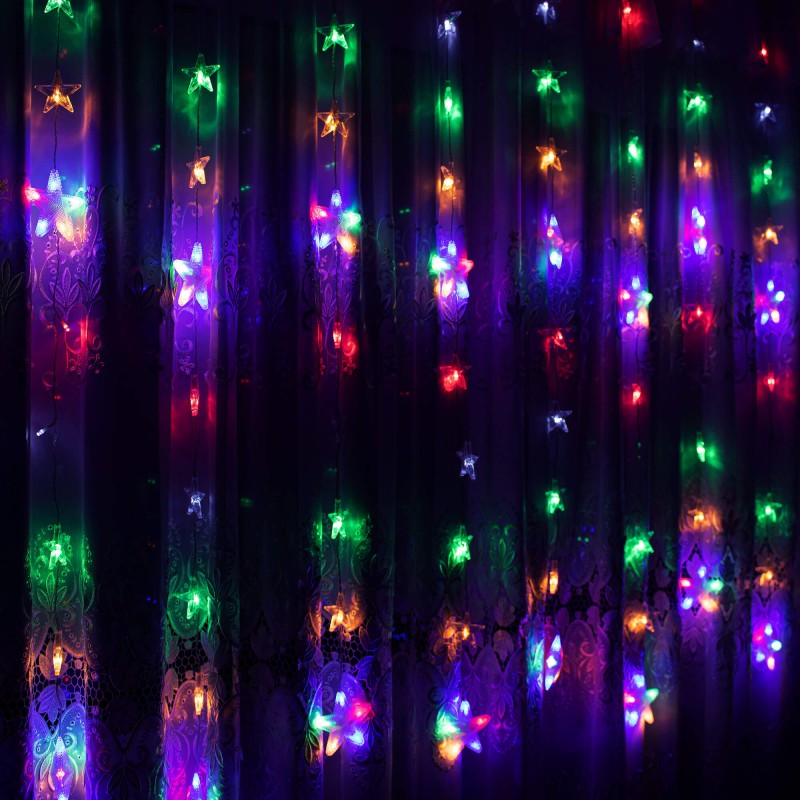 Гірлянда бахрома вулична (зовнішня) Springos 2 м 136 LED Pilot CL4008 Mix
