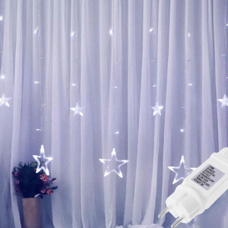 Гірлянда бахрома вулична (зовнішня) Springos 2 м 138 LED CL4011 Cold White