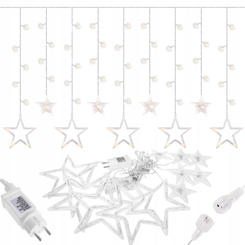 Гірлянда бахрома вулична (зовнішня) Springos 2 м 138 LED CL4012 Warm White