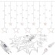 Гірлянда бахрома вулична (зовнішня) Springos 2 м 138 LED CL4012 Warm White