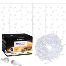 Гірлянда бахрома вулична (зовнішня) Springos 12 м 300 LED CL300 Cold White
